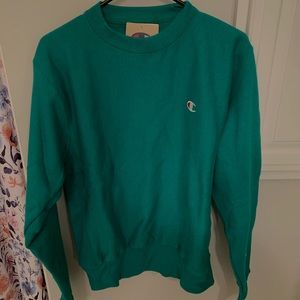 green champion crewneck